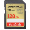 Karta SanDisk SDXC 128 GB Extreme PLUS (190 MB/s triedy 10, UHS-I U3 V30) SDSDXWA-128G-GNCIN