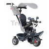 Trojkolka a kočík v jednom s brzdou Baby Driver Grey Tricycle Smoby s intuitívnym ovládaním a tichými EVA kolesami šedá od 10 mes