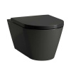 Laufen Kartell - čierne závesné WC RimLess