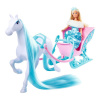 Simba Bábika Steffi s koňom Snow Dream tyrkysová