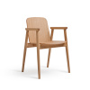 PAGED Prop B-4390 Seat Wood Back Wood Farba dreva: buk lakovaný, Čalúnenie: dyha