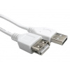 RS PRO Kabel USB do zásuvky IC Vnější, A: USB typu A, 3 m Vnitřní, Bílá, B: USB typu A