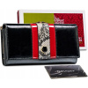 Peňaženka - Peterson Wallet Natural Leather Black, Red PTN ST-721-1940 Blac-Women's Product (Elegantná peňaženka s módnym hadím vzorom)