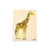 Drevená montessori skladačka - žirafa Viga