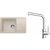 Franke SET G266 SA 114.0700.750 - Set drez BSG 611-62 sahara + batéria FS 3230.031 chróm