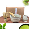 BAMBUSOVÁ SÚPRAVA NA PRÍPRAVU MATCHA ČAJU, METLIČKA, LYŽIČKA CHASEN, 5 V 1