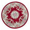 Ručně všívaný kusový koberec Lotus premium Red kruh 120x120 (průměr) kruh cm
