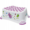 OKT Detský taburet v bielej farbe s motívom Hippo - 40x28x14 cm