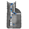 PUMPA PUMP black line Box 1 VE Morava HD Master čerpacia jímka DN40 vrátane hriadeľa 1100x2000mm, plaváky 2ks, sondy 2ks, 400V 1,1kW, kábel 10m ZB00066886