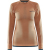 Dámské termo triko CRAFT Adv Warm Intensity Ls oranžová Velikost: XL