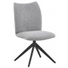 Otočná jedálenská stolička Kassandra, holubia šedá tkanina