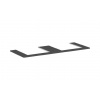 Hansgrohe Xelu Q - Doska pod umývadlo 136x55 cm, 2 výrezy, matná sivá 54099910