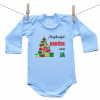 Boodyy Body s dlhým rukávom Najkrajší darček som ja (modré) 86 (12-18 mesiacov)