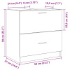 vidaXL Skriňa pod umývadlo Čierny dub 59x37x59 cm Zariadené drevo - Čierna - 292615-309360