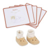 Kaloo Intemporel Darčeková sada na oznámenie tehotenstva s papučkami a 6 kartičkami