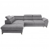 Stylife ROHOVÁ SEDACIA SÚPRAVA, textil, svetlosivá - Sedačky - 000553009541