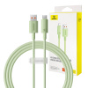 Rýchlonabíjací kábel Baseus USB na USB-C Habitat Series 100 W, 1 m (zelený) 34453