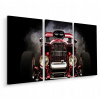 Image Car Hot Rod Smoke Retro Triptych 120x80 (Image Car Hot Rod Smoke Retro Triptych 120x80)
