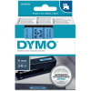 páska DYMO 40916 D1 Black On Blue Tape (9mm)