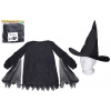 Wiky Set karneval - čarodějnice (šaty, klobouk) černá