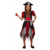 KOSTÝM ZLÁ PIRÁTKA PRE DIEVČATKO MALÁ ZBOJNÍČKA VEĽKOSŤ 146