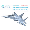 MiG-29 9-12 Fulcrum A Interior 3D Decal (Small version)