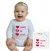 Body s potlačou New Baby MADE IN LOVE - darčekové balenie Podľa obrázku 50
