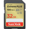 SanDisk SDHC 32GB Extreme Plus 100MB/s Class 10 UHS-I U3 V30 SDSDXWT-032G-GNCIN