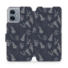 Flipové pouzdro Mobiwear - Motorola Moto G54 5G / Moto G54 5G Power Edition - VP15S Kapradiny (Knížkové flip pouzdro, obal, kryt na mobil Motorola Moto G54 5G / Moto G54 5G Power Edition - VP15S Kapra
