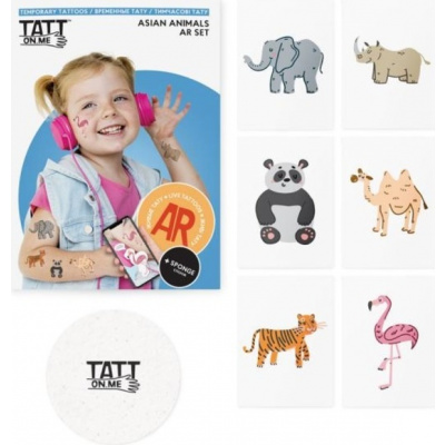 Živé tetovačky pre deti Ázijské zvieratá TATTonMe