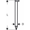 Clipped head strip nail SN34DK 80G 3.1 mm, 80 mm, galvanised, smooth 3000 ks Bosch Accessories 2608200008 Rozmery (d x š) 80 mm x 3.1 mm; 2608200008