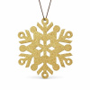 DECOLED Vianočná ozdoba snehová vločka III, priemer 80 cm, zlatá, preglejka, vonkajšia