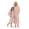 Dámsky župan Athena s kapucňou 3116 8251 Hazelnut - Vestis XL oříšková