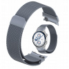 ŠEDÝ OCEĽOVÝ MAGNETICKÝ PÁSIK MESH MILANESE 22 MM PRE ONEPLUS WATCH 2 3