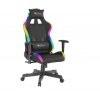 Herné kreslo Genesis Trit 600 RGB Koža Látka do 150 kg Čierna