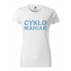 Handel Tričko - Cyklomaniak Farba: biela, Veľkosť: 2XL, Strih trička: dámsky