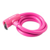 Zámok na bicykel Extend COMPANION 12*1200mm, pink