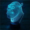 3Dmix 3DL-BTC017 – 3D LED nočná lampa - Shrek (Bluetooth reproduktor - farba čierna)