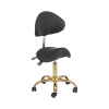 physa Sedlová stolička - 55 - 69 cm - 150 kg - čierna/zlatá PHYSA MANNHEIM BLACK GOLD