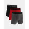 Pánske boxerky Under Armour M UA Perf Cotton 6in - Gray Veľkosť: Čierna/Červená/Šedá - M