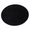 Eoshop Kulatý koberec SOFFI shaggy 5cm černý (Velikost: kruh 160 cm)