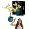 Orchidea z kociek 776 el dekorácia 3D kvety pre dospelých darček rastliny