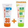 Sun BRONZ DUOPACK Opaľovacie MLIEKO SPF30 bez octocrylenu CORAL FRIENDLY + Aloe vera gél ZADARMO 200 ml + 200 ml