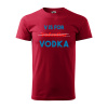 Sablio Tričko s potlačou V is for Vodka - červené L