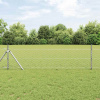 zahrada-XL Plot s stĺpmi Strieborná 0.5 x 10 m Ocel potiahnutá PVC 3352909