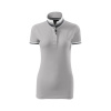 Polokošeľa dámska MALFINI Premium® Collar Up 257 strieborno sivá veľ. L