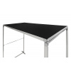 Jansen Display Strešný prvok FlexFrame 120 x 250 cm Strieborný (s predlžovacej sady 50 cm), 1200 x 2500 mm