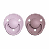 BIBS De Lux cumlíky zo silikónu 2ks - one size - Dusky Lilac / Heather
