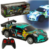 RC športové auto modré a zelené