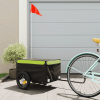 zahrada-XL Vozík za bicykel, čierno zelený 30 kg, železo 94081